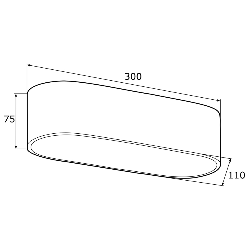 Argon 0907 - Plafón TONI 2xE27/15W/230V plata