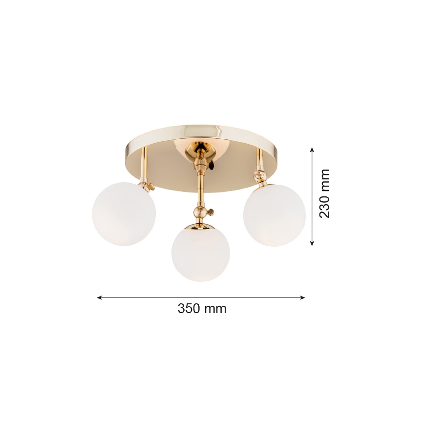 Argon 1435 - Lámpara del baño LATINA 3xE14/40W/230V IP44