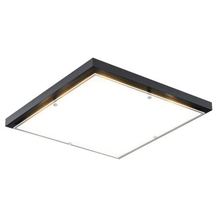 Argon 1826 - Plafón CARLSON 4xE27/15W/230V 60x60 cm negro