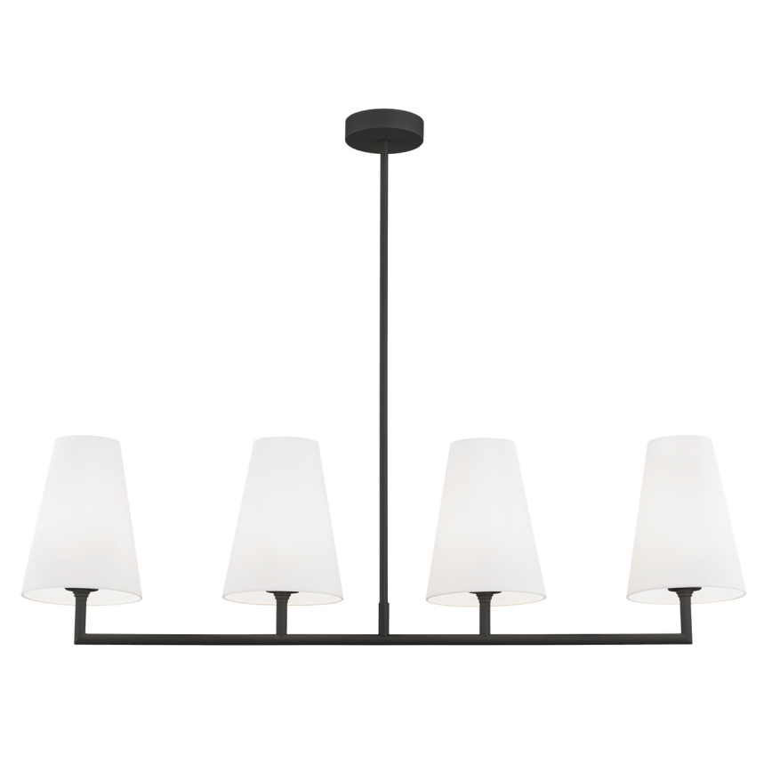 Argon 1831 - Lámpara colgante SAFIANO 4xE27/15W/230V negro