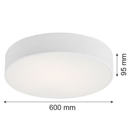 Argon 2082 - Plafón DARLING 5xE27/15W/230V blanco