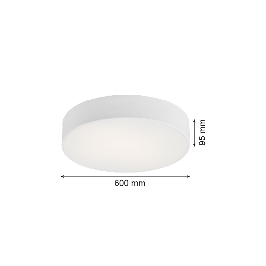 Argon 2082 - Plafón DARLING 5xE27/15W/230V blanco