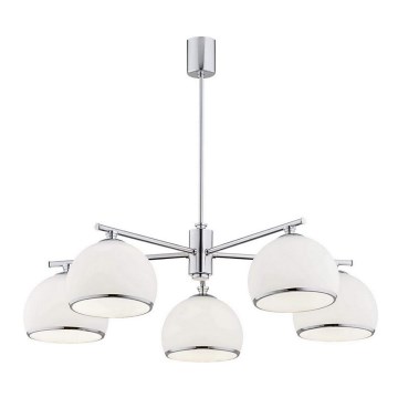 Argon 2087 - Lámpara colgante MARBELLA 5xE27/15W/230V cromo brillante