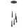 Argon 2103 - Lámpara colgante HOLLYWOOD 5xE14/7W/230V negro