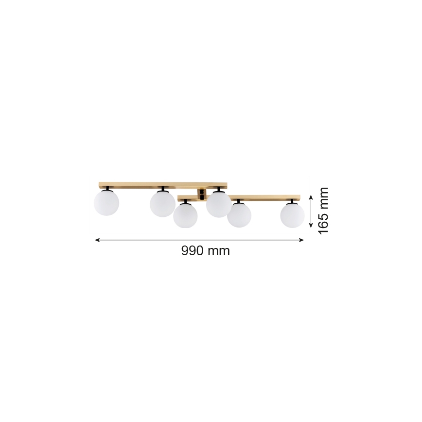 Argon 2544 - Lámpara de suspensión FREEMONT 6xE14/7W/230V