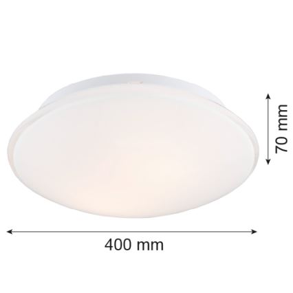 Argon 3224 - Plafón GIN 3xE27/15W/230V blanco