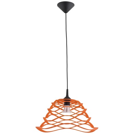 Argon 3306 - Lámpara colgante FRAPPE 1xE27/15W/230V naranja