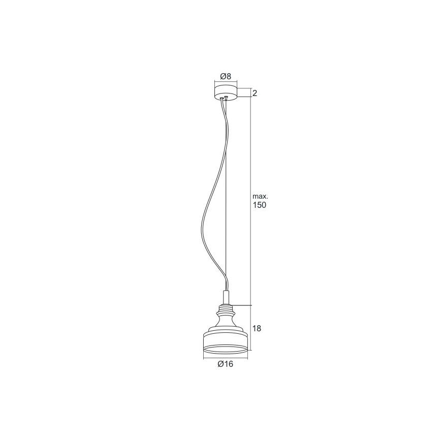 Argon 3795 - Lámpara LED colgante TULUZA LED/5W/230V