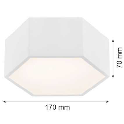 Argon 3828 - Plafón LED ARIZONA LED/9W/230V blanco