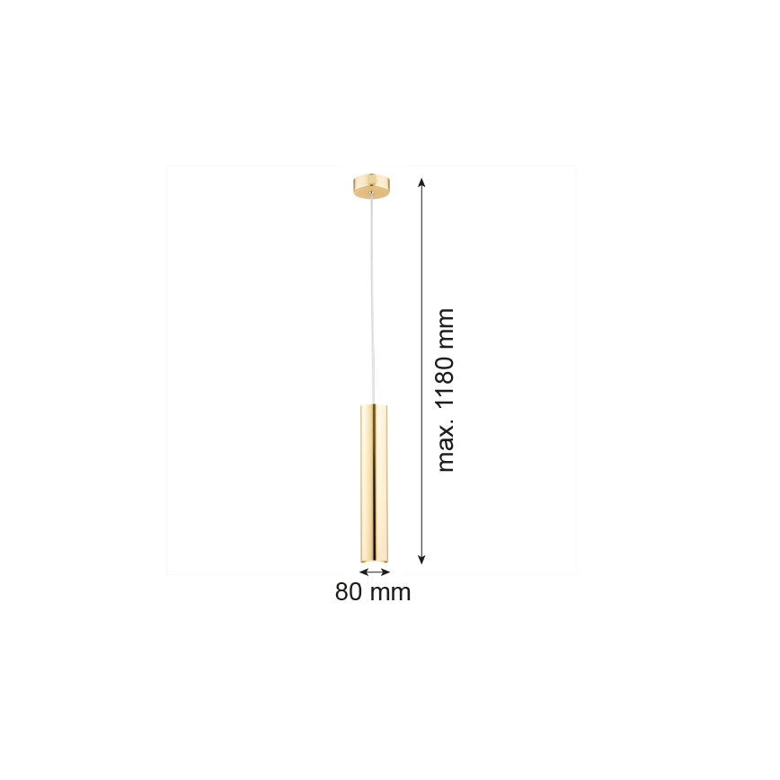 Argon 4057 - Lámpara colgante GOMERA 1xGU10/5W/230V latón