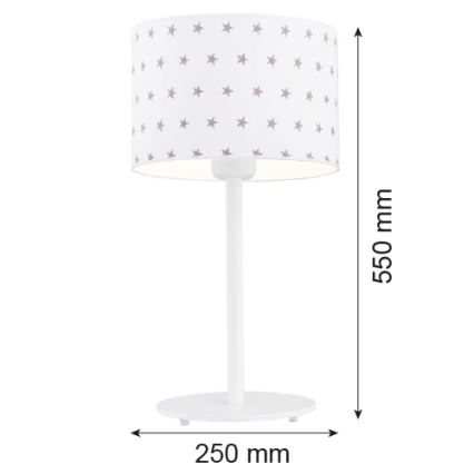 Argon 4125 - Lámpara de mesa MAGIC 1xE27/15W/230V blanco