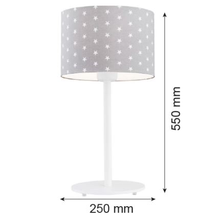 Argon 4126 - Lámpara de mesa MAGIC 1xE27/15W/230V gris/blanco