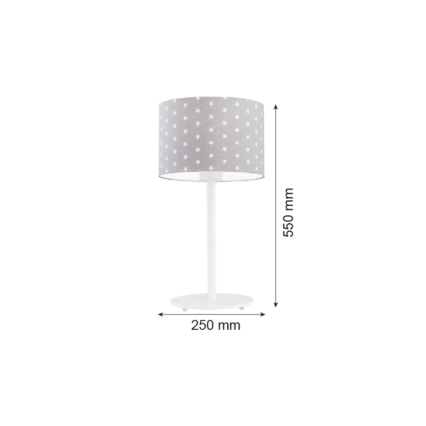 Argon 4126 - Lámpara de mesa MAGIC 1xE27/15W/230V gris/blanco