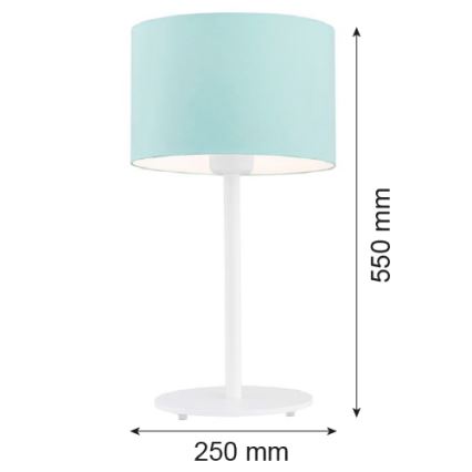 Argon 4127 - Lámpara de mesa MAGIC 1xE27/15W/230V turquesa/blanco