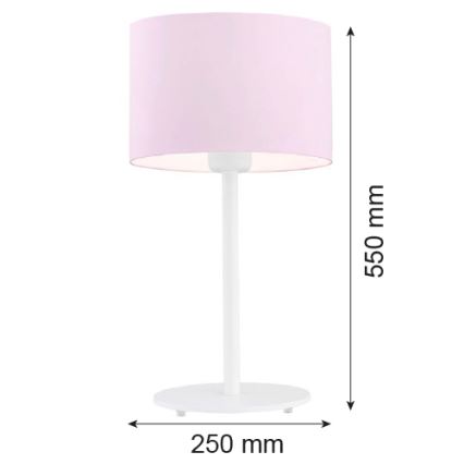 Argon 4128 - Lámpara de mesa MAGIC 1xE27/15W/230V rosa/blanco