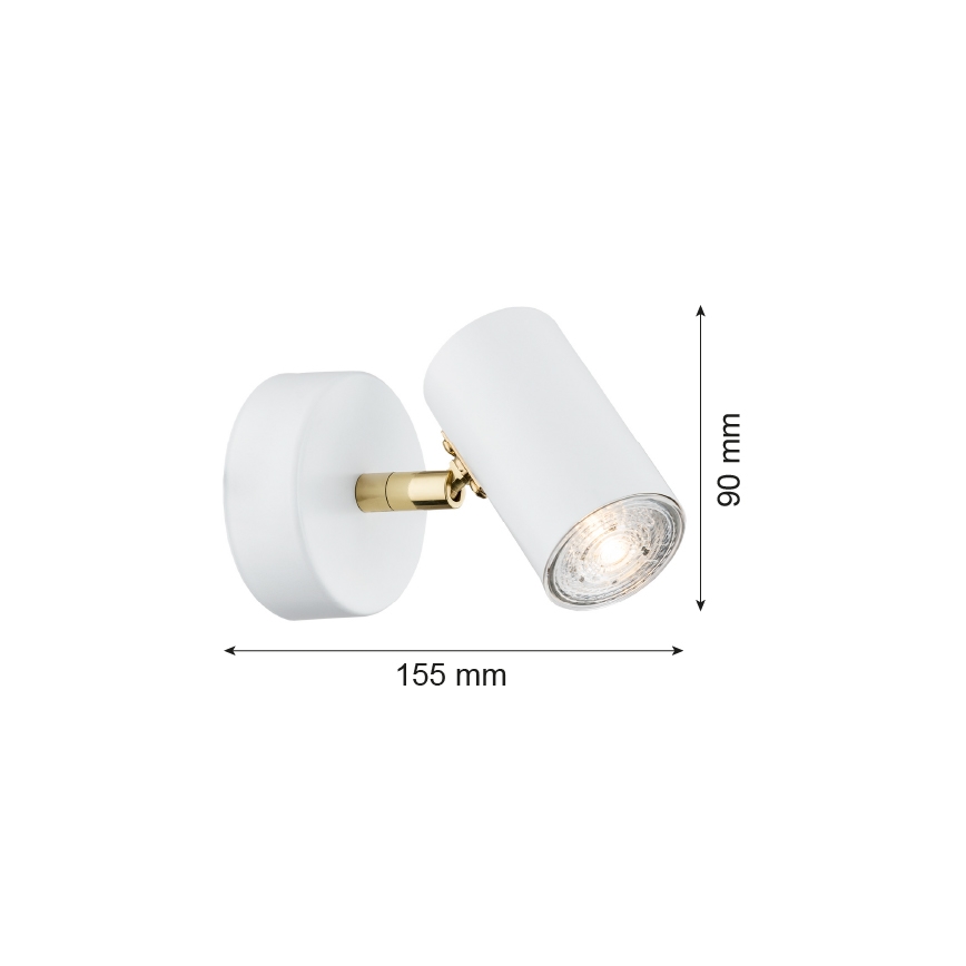 Argon 4209 - Foco de techo LAGOS 1xGU10/5W/230V blanco/dorado