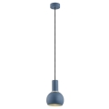 Argon 4216 - Lámpara colgante SINES 1xE27/15W/230V diá. 14 cm azul