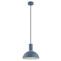 Argon 4221 - Lámpara colgante SINES 1xE27/15W/230V diá. 22 cm azul