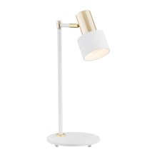 Argon 4256 - Lámpara de mesa DORIA 1xE27/15W/230V blanco/cobre