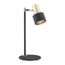 Argon 4257 - Lámpara de mesa DORIA 1xE27/15W/230V negro/cobre