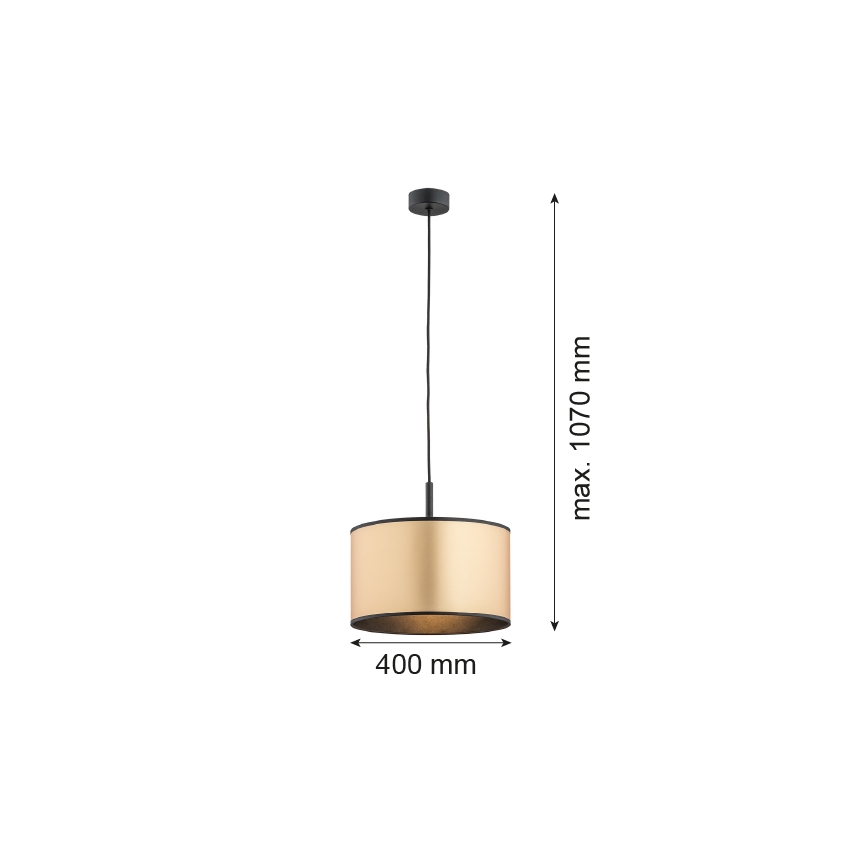 Argon 4291 - Lámpara de araña suspendida KARIN 1xE27/15W/230V latón/negro