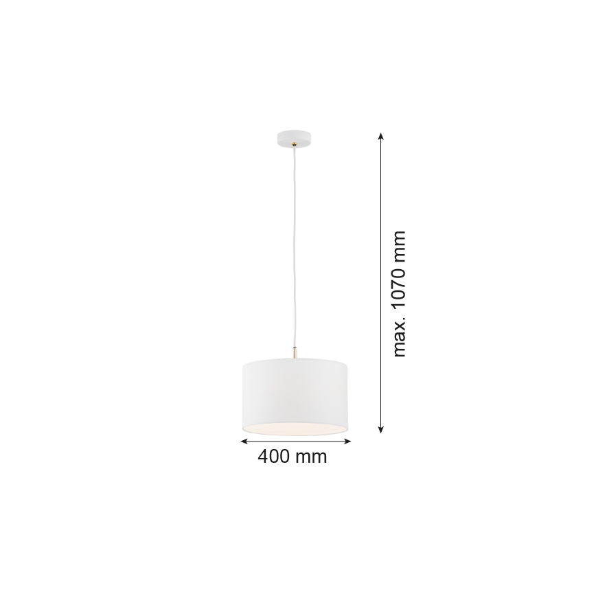 Argon 4343 - Lámpara de araña KARIN 1xE27/15W/230V blanco