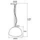 Argon 4351 - Lámpara colgante de cable TRINI 1xE27/15W/230V diámetro 40 cm negro
