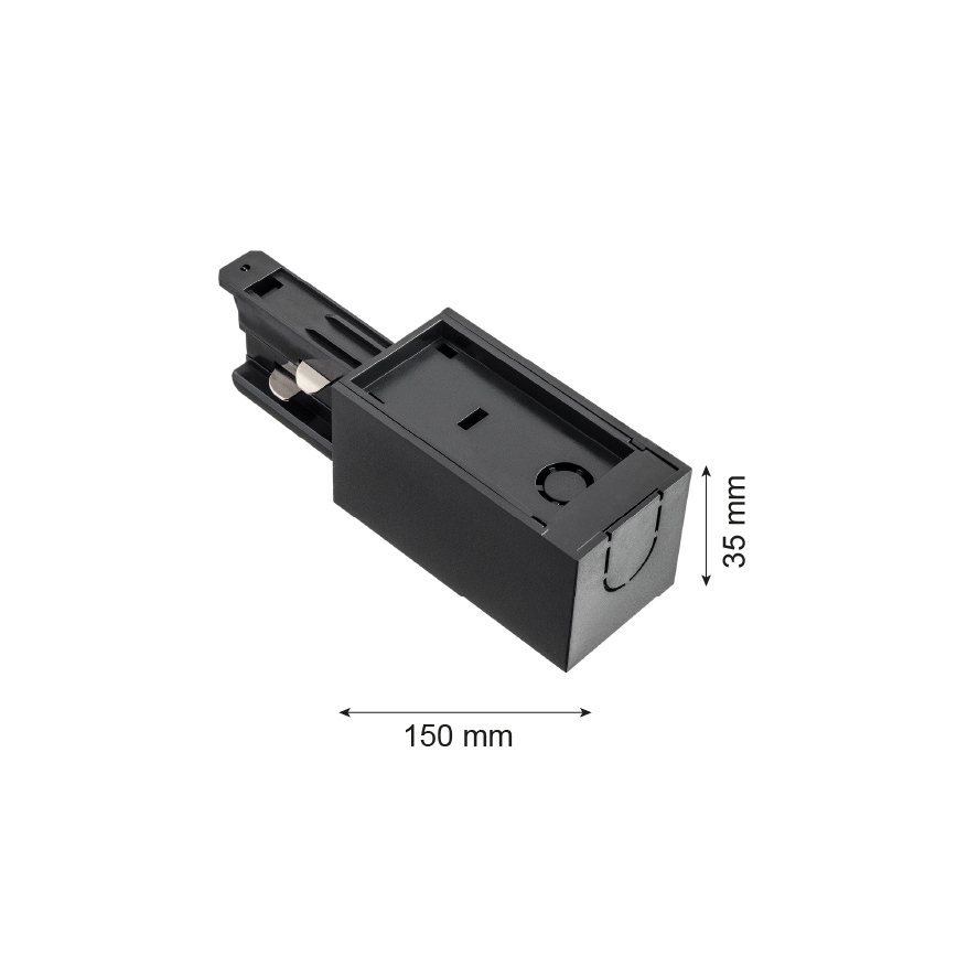 Argon 4366 - Terminal de rieles negro