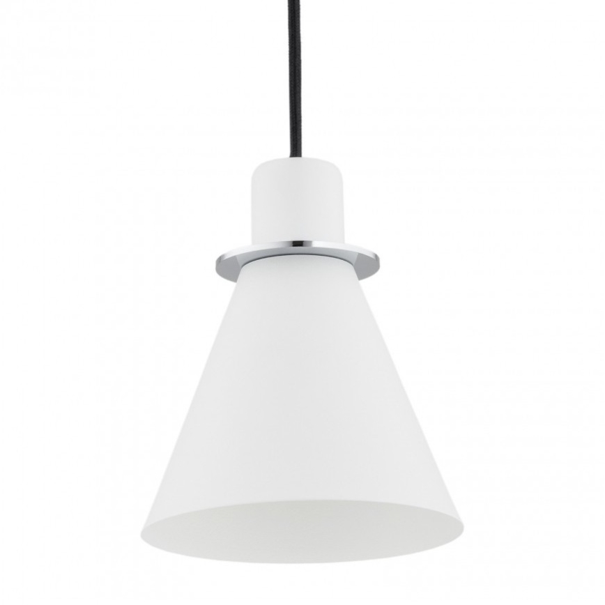 Argon 4681 - Lámpara colgante BEVERLY 1xE27/15W/230V blanco/cromo brillante
