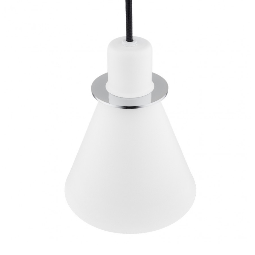Argon 4681 - Lámpara colgante BEVERLY 1xE27/15W/230V blanco/cromo brillante