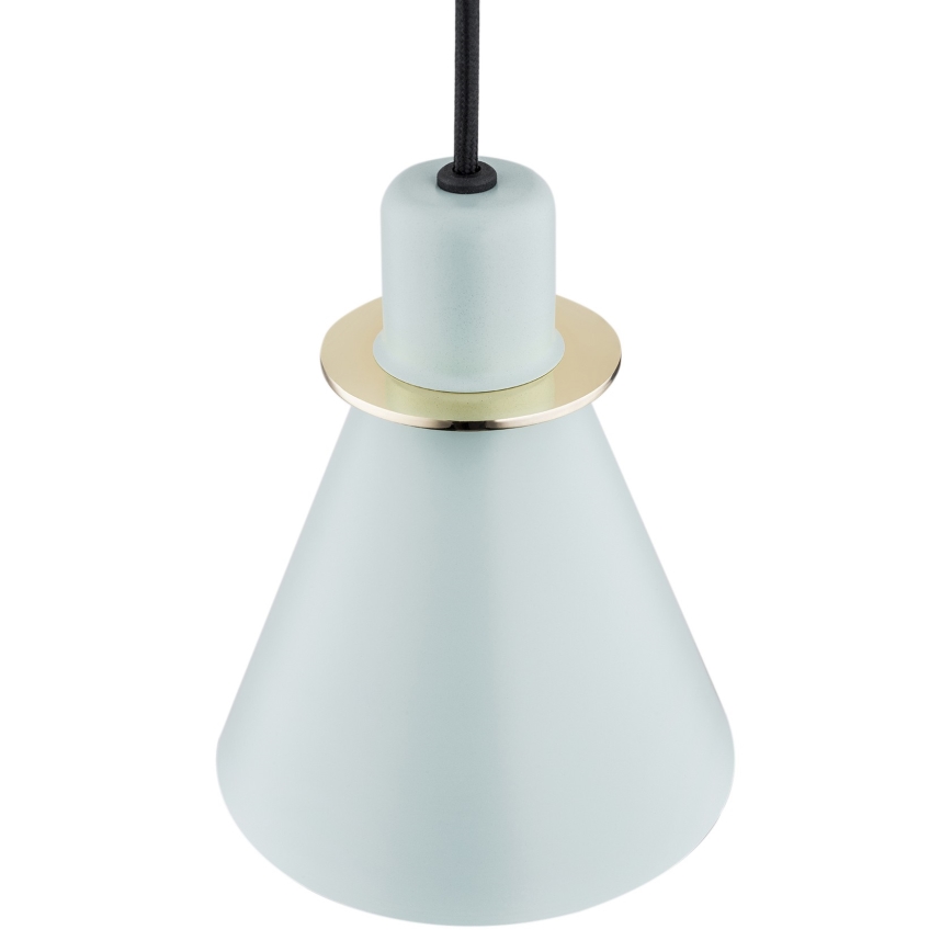 Argon 4682 - Lámpara de araña BEVERLY 1xE27/15W/230V azul/dorado