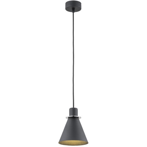 Argon 4688 - Lámpara colgante BEVERLY 1xE27/15W/230V negro/cromo brillante