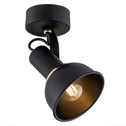 Argon 4900 - Foco TWIST 1xE14/7W/230V negro/dorado