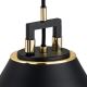 Argon 4915 - Lámpara colgante ORTE 1xE27/15W/230V negro