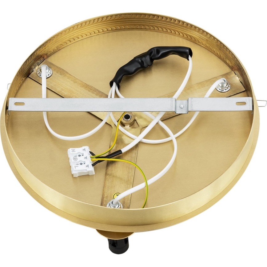 Argon 6290 - Plafón FABIO 3xE14/7W/230V alabastro dorado