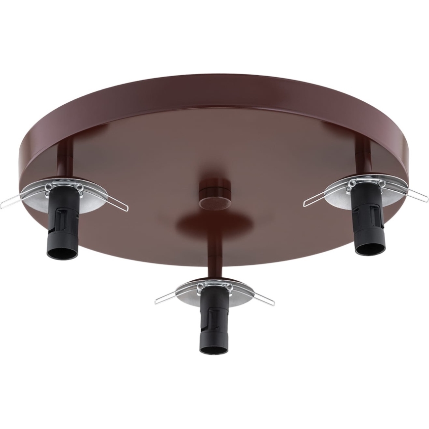 Argon 6292 - Plafón FABIO 3xE14/7W/230V alabastro marrón
