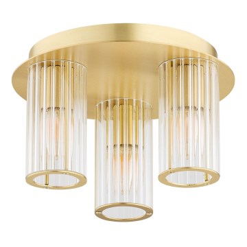 Argon 6304 - Plafón HAMPTON 3xE14/7W/230V dorado