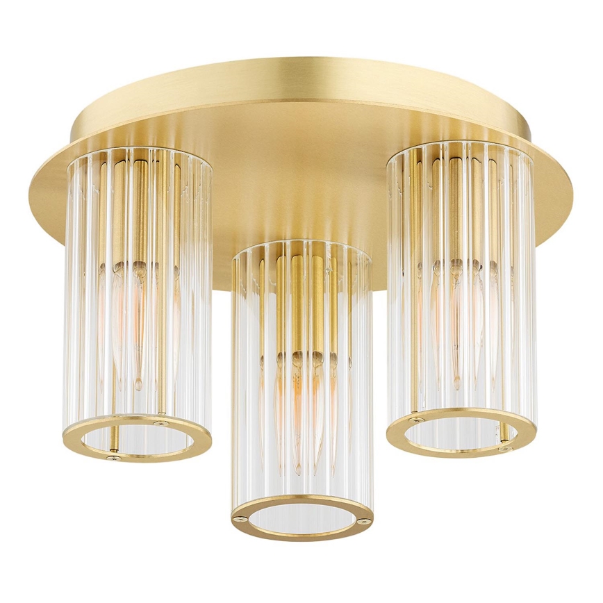 Argon 6304 - Plafón HAMPTON 3xE14/7W/230V dorado
