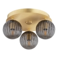 Argon 6308 - Plafón PALOMA 3xE14/7W/230V dorado/negro