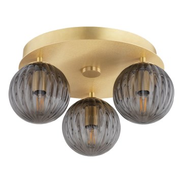 Argon 6308 - Plafón PALOMA 3xE14/7W/230V dorado/negro