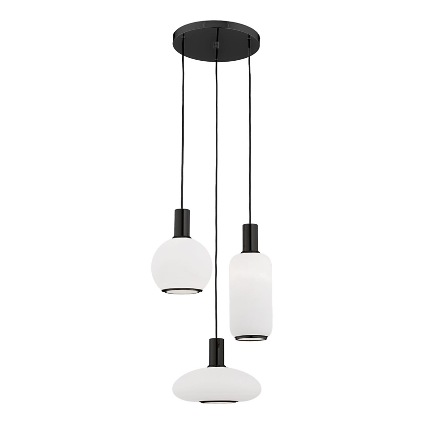 Argon 6323 - Lámpara colgante SAGUNTO PLUS 3xE27/15W/230V negro