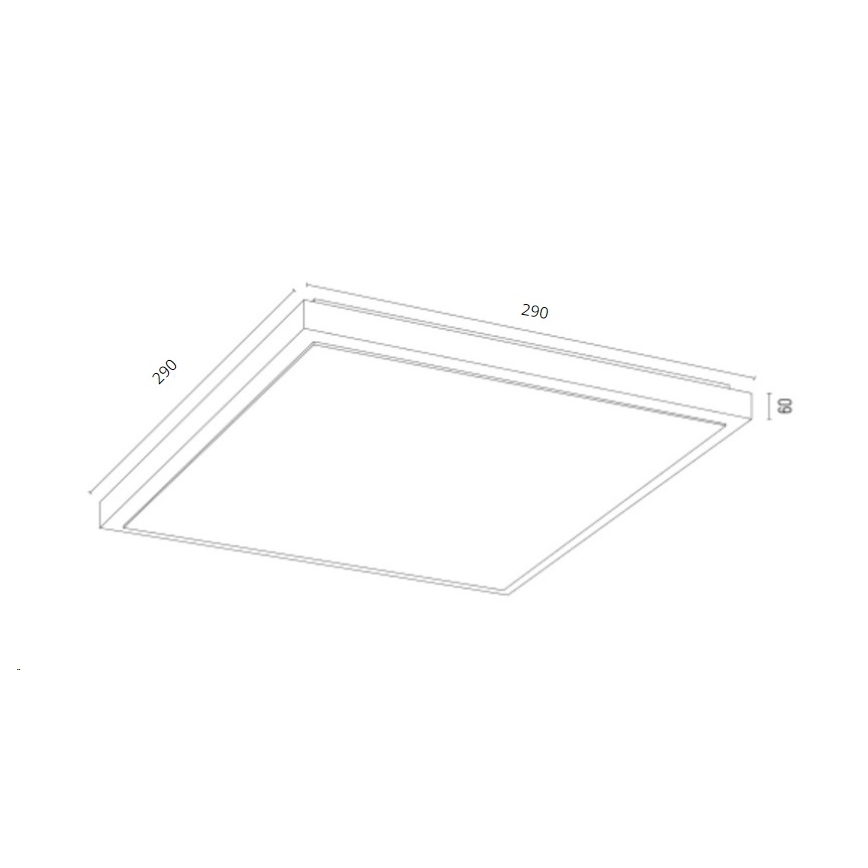 Argon 7167 - Plafón CARLSON 2xE27/15W/230V 29x29 cm dorado