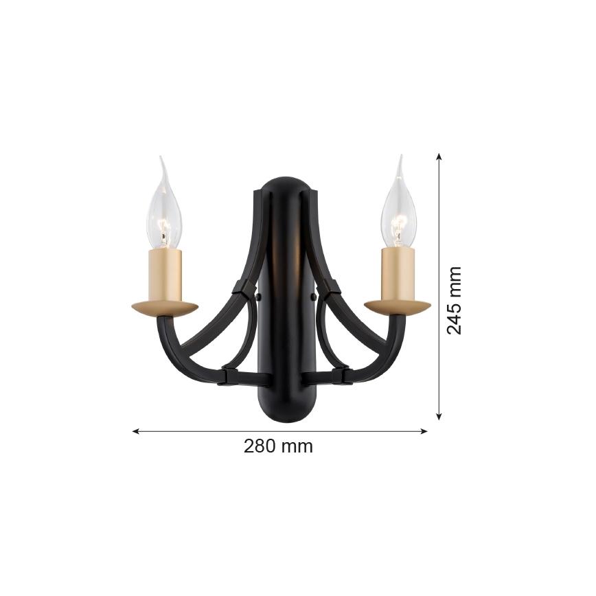 Argon 7181 - Aplique LORENZO 2xE14/7W/230V
