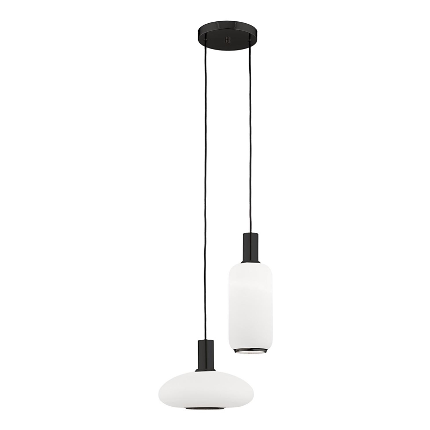 Argon 7214 - Lámpara colgante SAGUNTO PLUS 2xE27/15W/230V negro