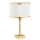 Argon 8029 - Lámpara de mesa ABBANO 1xE27/15W/230V latón/blanco