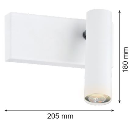 Argon 8064 - Foco de pared ETNA PLUS 1xG9/6W/230V blanco