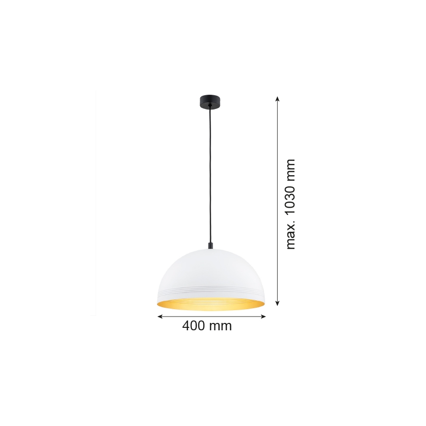 Argon 8241 - Lámpara colgante BONITA 1xE27/15W/230V blanco