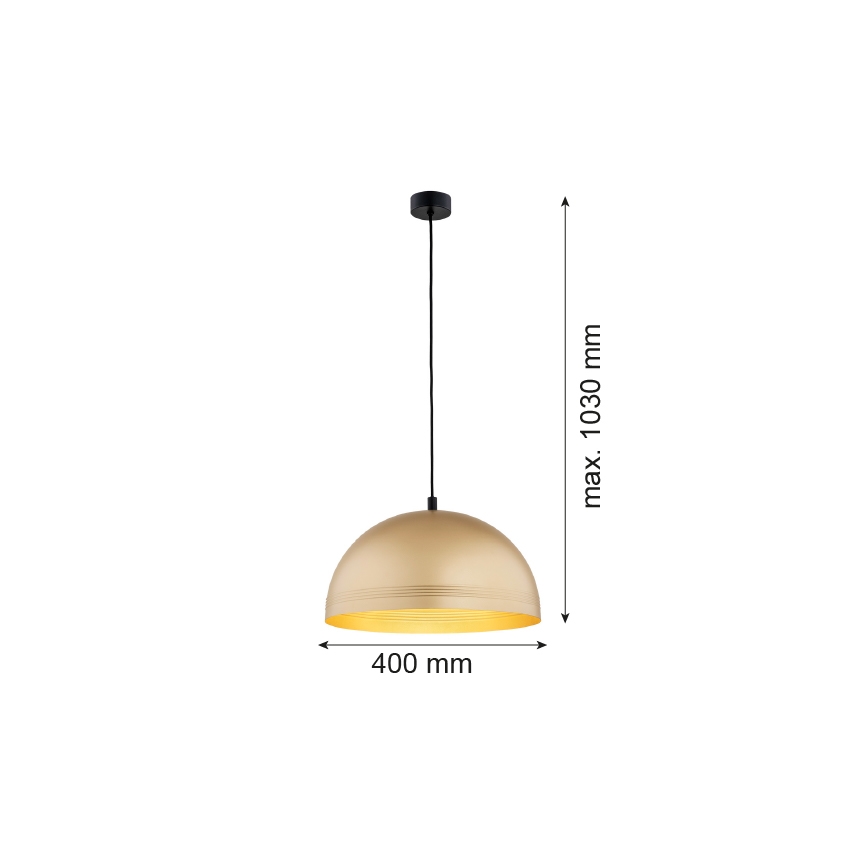 Argon 8245 - Lámpara colgante BONITA 1xE27/15W/230V dorado
