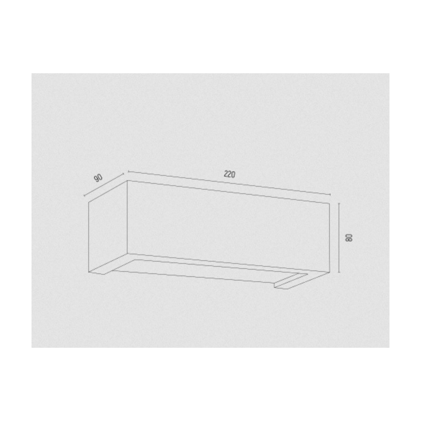 Argon 8251 - Aplique CASERTA 1xE27/15W/230V 22 cm
