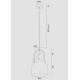 Argon 8280 - Lámpara colgante LOGAN 1xE27/15W/230V diá. 20 cm blanco
